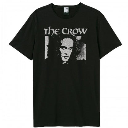 Front - Amplified Unisex Adult Face Halloween The Crow T-Shirt
