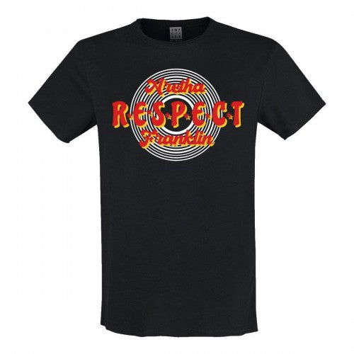 Front - Amplified Unisex Adult Respect Aretha Franklin T-Shirt