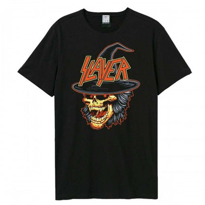 Front - Amplified Unisex Adult Halloween Skull Slayer T-Shirt