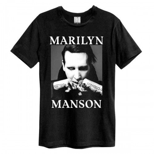Front - Amplified Unisex Adult Fists Marilyn Manson T-Shirt