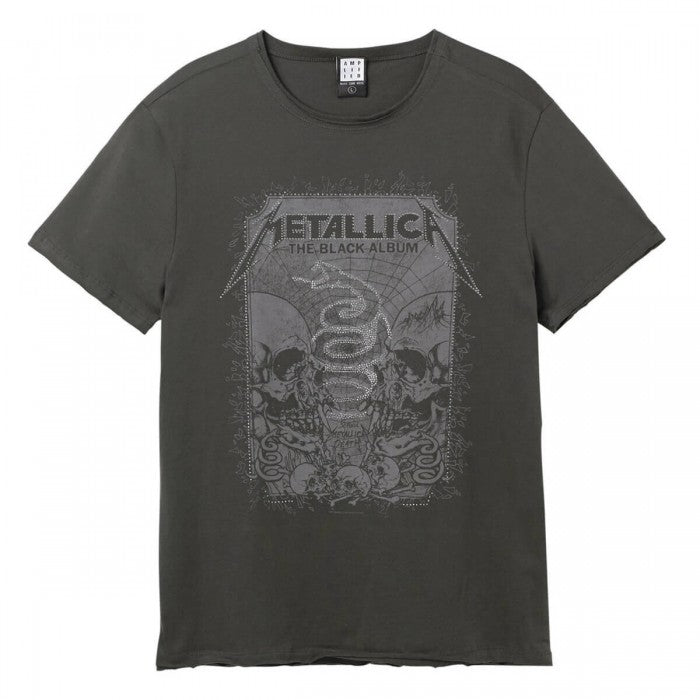 Front - Amplified Mens The Black Album Metallica T-Shirt