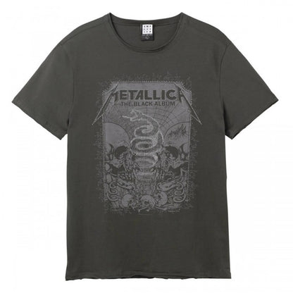 Front - Amplified Mens The Black Album Metallica T-Shirt