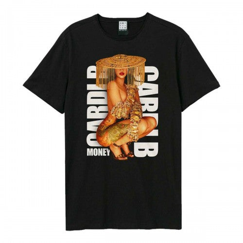 Front - Amplified Unisex Adult Money Squat Cardi B T-Shirt
