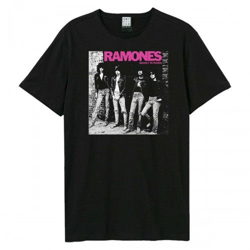 Front - Amplified Unisex Adult Rocket To Russia Ramones T-Shirt
