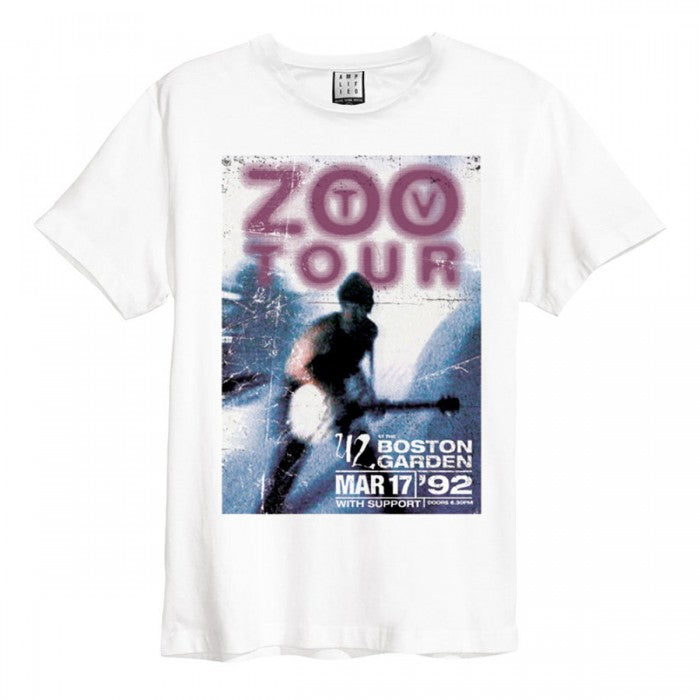 Front - Amplified Unisex Adult Zoo TV Tour U2 T-Shirt