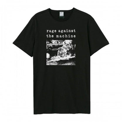 Front - Amplified Unisex Adult Monk Fire Rage Against the Machine T-Shirt