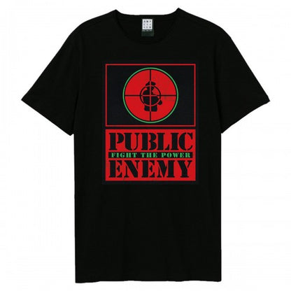 Front - Amplified Unisex Adult Fight The Power Target Public Enemy T-Shirt