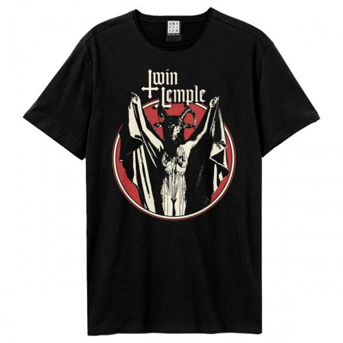 Front - Amplified Unisex Adult Baphomette Twin Temple T-Shirt