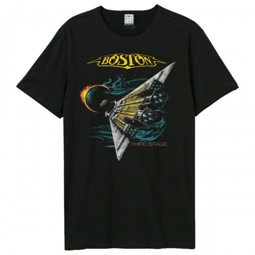 Front - Amplified Unisex Adult Third Stage Boston T-Shirt