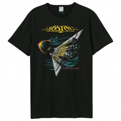 Front - Amplified Unisex Adult Third Stage Boston T-Shirt