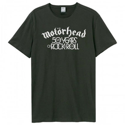 Front - Amplified Unisex Adult 50th Lock Up Motorhead T-Shirt