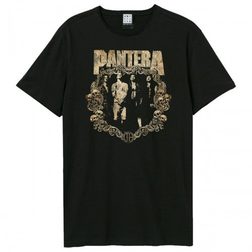 Front - Amplified Unisex Adult Skull Frame Pantera T-Shirt