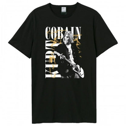 Front - Amplified Unisex Adult In Concert Bootleg Kurt Cobain T-Shirt