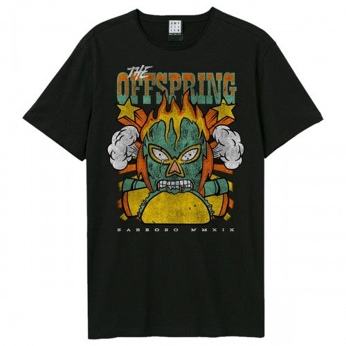 Front - Amplified Unisex Adult Sabroso Flame The Offspring T-Shirt