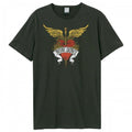 Front - Amplified Unisex Adult Heart And Dagger Bon Jovi T-Shirt