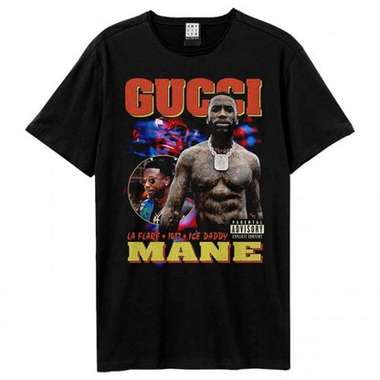 Front - Amplified Unisex Adult Collage Gucci Mane T-Shirt