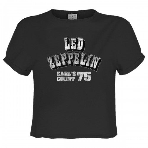 Front - Amplified Womens/Ladies Earl´s Court 75 Led Zeppelin Crop Top