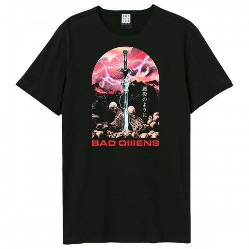Front - Amplified Unisex Adult Fantasy Sword Bad Omens T-Shirt