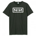 Front - Amplified Unisex Adult One Colour NIN Logo T-Shirt