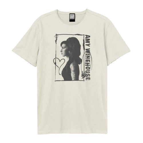 Front - Amplified Unisex Adult Side Profile Amy Winehouse T-Shirt
