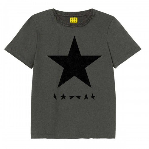 Front - Amplified Childrens/Kids Black Star David Bowie T-Shirt