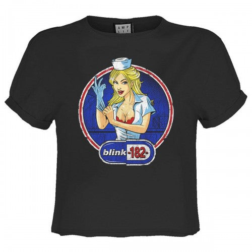 Front - Amplified Womens/Ladies Enema Of The State Blink 182 Crop Top