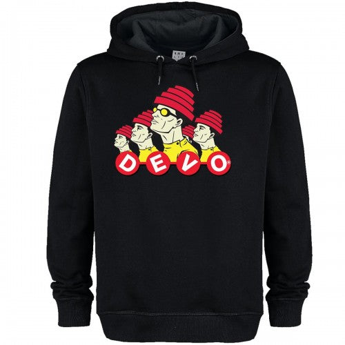 Front - Amplified Unisex Adult Colour With Dancing Letters DEVO Hoodie