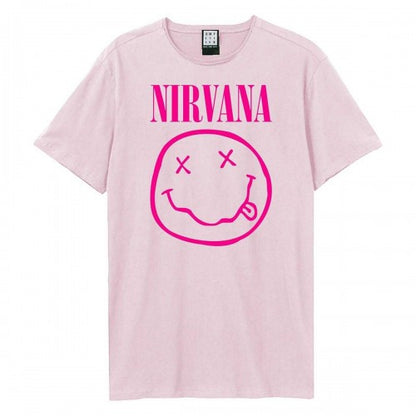Front - Amplified Unisex Adult Face Nirvana T-Shirt