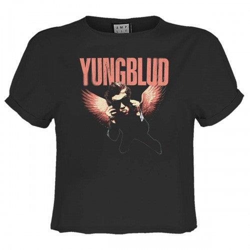 Front - Amplified Womens/Ladies Wings Yungblud Crop Top