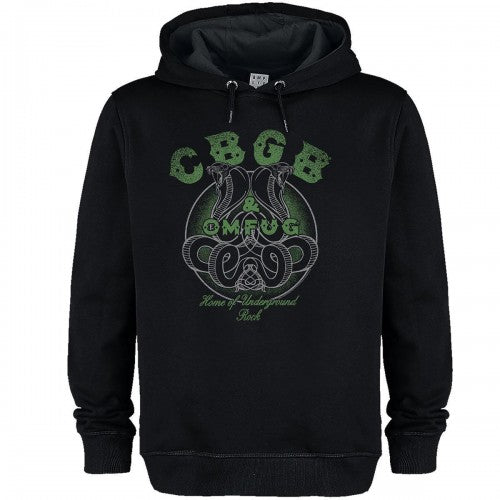 Front - Amplified Unisex Adult CBGB Snake Logo Hoodie