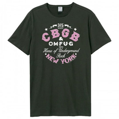Front - Amplified Unisex Adult CBGB Two Tone Logo T-Shirt