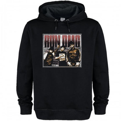 Front - Amplified Unisex Adult Halved Threshed Run DMC Hoodie
