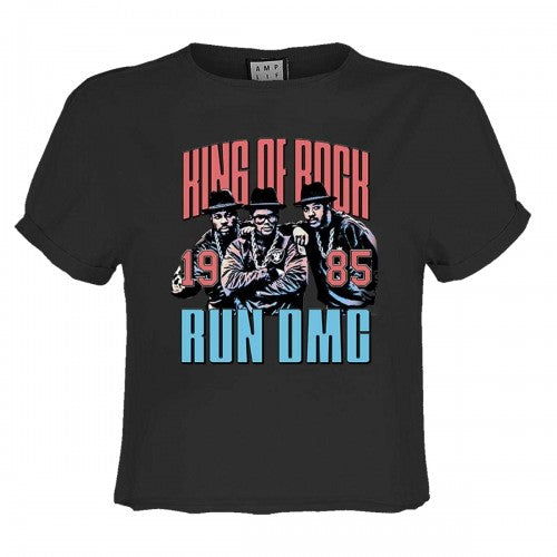 Front - Amplified Womens/Ladies King Of Rock Run DMC Crop Top
