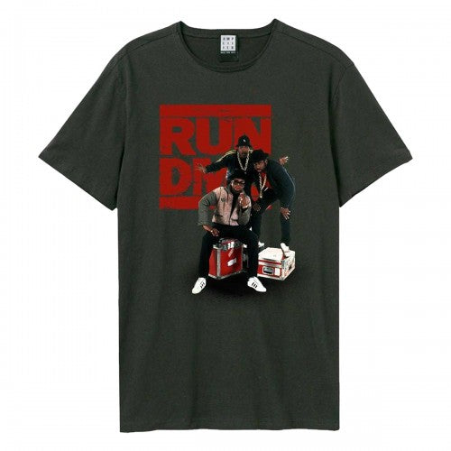 Front - Amplified Unisex Adult Crate Run DMC T-Shirt