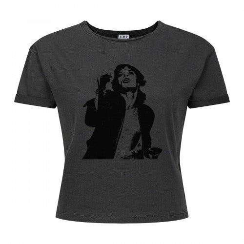 Front - Amplified Womens/Ladies Mick The Rolling Stones Crop Top