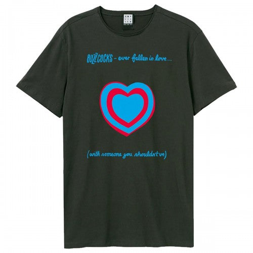 Front - Amplified Unisex Adult Fallen In Love Buzzcocks T-Shirt