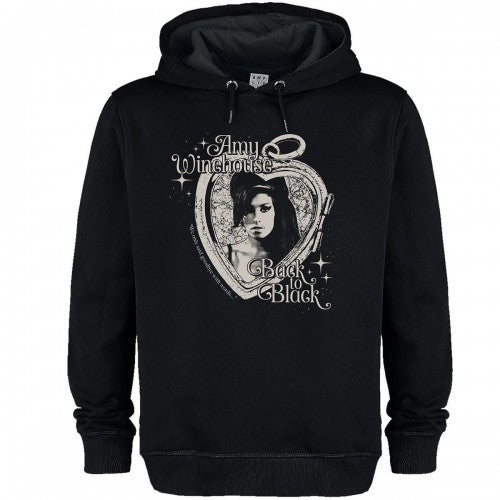 Front - Amy Winehouse Unisex Adult Heart Frame Hoodie