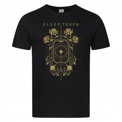 Front - Amplified Unisex Adult Caramel Floral Sleep Token T-Shirt