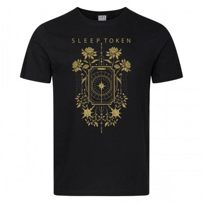 Front - Amplified Unisex Adult Caramel Floral Sleep Token T-Shirt