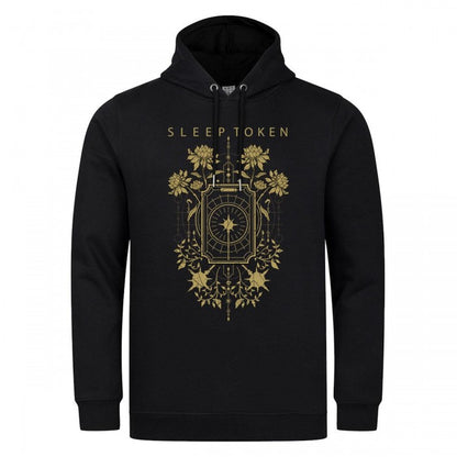 Front - Amplified Unisex Adult Caramel Floral Sleep Token Hoodie