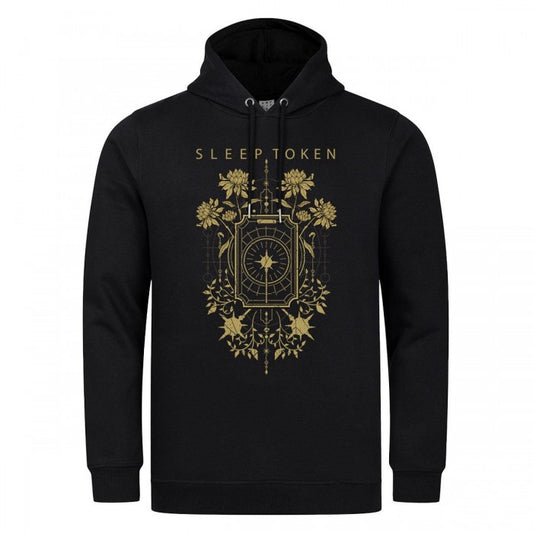 Front - Amplified Unisex Adult Caramel Floral Sleep Token Hoodie