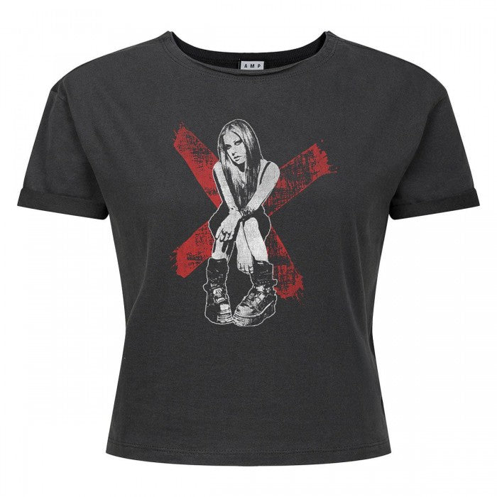 Front - Amplified Womens/Ladies Under My Skin Avril Lavigne Crop Top