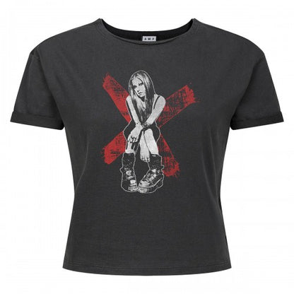 Front - Amplified Womens/Ladies Under My Skin Avril Lavigne Crop Top
