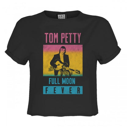 Front - Amplified Womens/Ladies Full Moon Fever Tom Petty & The Heartbreakers Crop Top