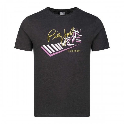 Front - Amplified Unisex Adult Tour 1987 Billy Joel T-Shirt
