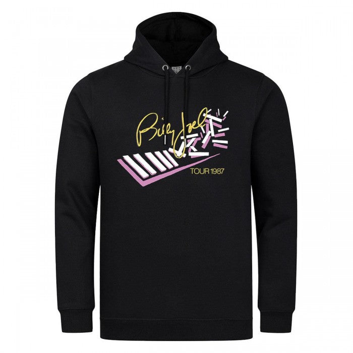 Front - Amplified Unisex Adult Tour 1987 Billy Joel Hoodie