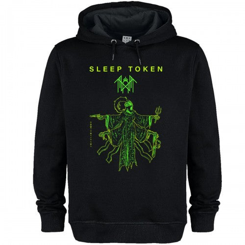 Front - Amplified Unisex Adult Sleep Token Bl Poster Hoodie