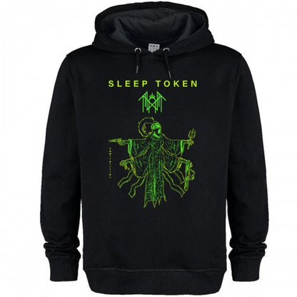 Front - Amplified Unisex Adult Sleep Token Bl Poster Hoodie