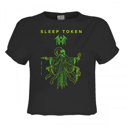 Front - Amplified Womens/Ladies Sleep Token Bl Poster Crop Top