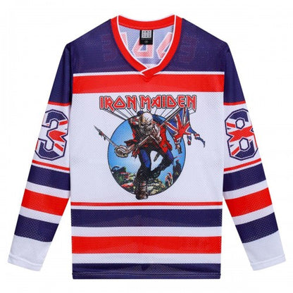 Front - Amplified Unisex Adult Iron Maiden Hockey Jersey